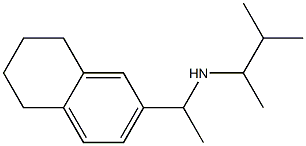 (3-methylbutan-2-yl)[1-(5,6,7,8-tetrahydronaphthalen-2-yl)ethyl]amine Struktur