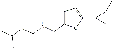 (3-methylbutyl)({[5-(2-methylcyclopropyl)furan-2-yl]methyl})amine Struktur