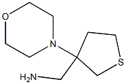 (3-morpholin-4-yltetrahydrothien-3-yl)methylamine Struktur