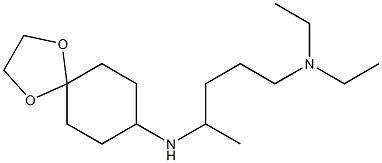 (4-{1,4-dioxaspiro[4.5]decan-8-ylamino}pentyl)diethylamine Struktur