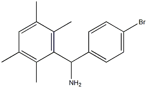 (4-bromophenyl)(2,3,5,6-tetramethylphenyl)methanamine Struktur