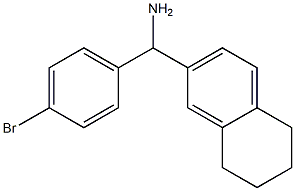 (4-bromophenyl)(5,6,7,8-tetrahydronaphthalen-2-yl)methanamine Struktur