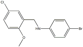 (4-bromophenyl)(5-chloro-2-methoxyphenyl)methylamine Struktur