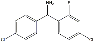 (4-chloro-2-fluorophenyl)(4-chlorophenyl)methanamine Struktur