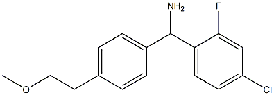 (4-chloro-2-fluorophenyl)[4-(2-methoxyethyl)phenyl]methanamine Struktur