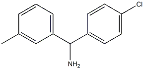 (4-chlorophenyl)(3-methylphenyl)methanamine Struktur