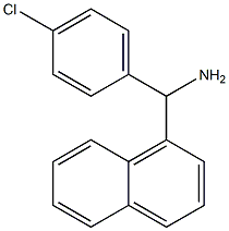 (4-chlorophenyl)(naphthalen-1-yl)methanamine Struktur