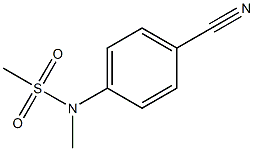 (4-cyanophenyl)-N-methylmethanesulfonamide Struktur