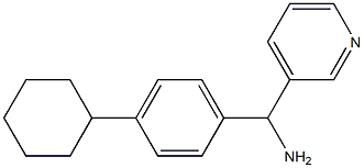 (4-cyclohexylphenyl)(pyridin-3-yl)methanamine Struktur