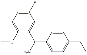 (4-ethylphenyl)(5-fluoro-2-methoxyphenyl)methanamine Struktur