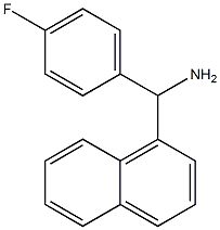 (4-fluorophenyl)(naphthalen-1-yl)methanamine Struktur