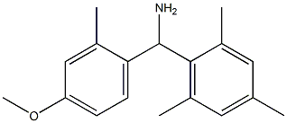 (4-methoxy-2-methylphenyl)(2,4,6-trimethylphenyl)methanamine Struktur