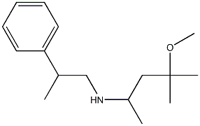 (4-methoxy-4-methylpentan-2-yl)(2-phenylpropyl)amine Struktur