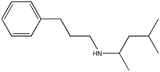 (4-methylpentan-2-yl)(3-phenylpropyl)amine Struktur