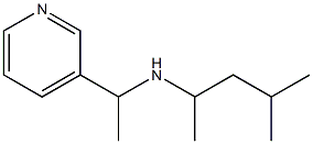 (4-methylpentan-2-yl)[1-(pyridin-3-yl)ethyl]amine Struktur