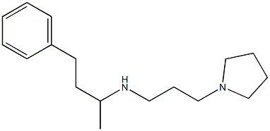 (4-phenylbutan-2-yl)[3-(pyrrolidin-1-yl)propyl]amine Struktur