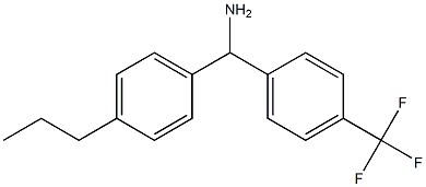 (4-propylphenyl)[4-(trifluoromethyl)phenyl]methanamine Struktur