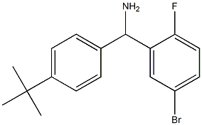 (5-bromo-2-fluorophenyl)(4-tert-butylphenyl)methanamine Struktur