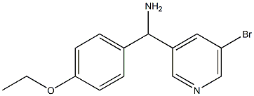 (5-bromopyridin-3-yl)(4-ethoxyphenyl)methanamine Struktur