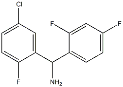 (5-chloro-2-fluorophenyl)(2,4-difluorophenyl)methanamine Struktur