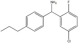 (5-chloro-2-fluorophenyl)(4-propylphenyl)methanamine Struktur