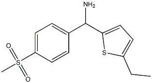 (5-ethylthiophen-2-yl)(4-methanesulfonylphenyl)methanamine Struktur