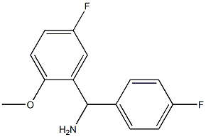 (5-fluoro-2-methoxyphenyl)(4-fluorophenyl)methanamine Struktur