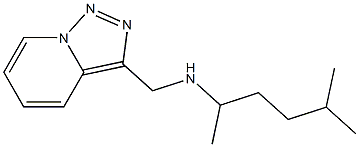 (5-methylhexan-2-yl)({[1,2,4]triazolo[3,4-a]pyridin-3-ylmethyl})amine Struktur