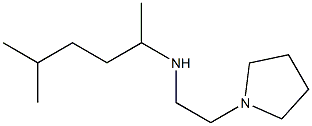 (5-methylhexan-2-yl)[2-(pyrrolidin-1-yl)ethyl]amine Struktur