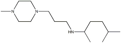 (5-methylhexan-2-yl)[3-(4-methylpiperazin-1-yl)propyl]amine Struktur