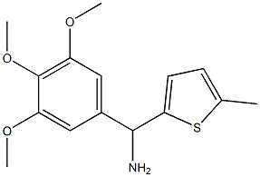 (5-methylthiophen-2-yl)(3,4,5-trimethoxyphenyl)methanamine Struktur