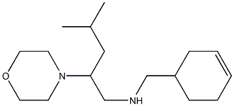 (cyclohex-3-en-1-ylmethyl)[4-methyl-2-(morpholin-4-yl)pentyl]amine Struktur