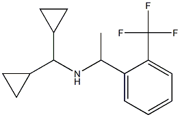 (dicyclopropylmethyl)({1-[2-(trifluoromethyl)phenyl]ethyl})amine Struktur