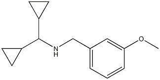 (dicyclopropylmethyl)[(3-methoxyphenyl)methyl]amine Struktur