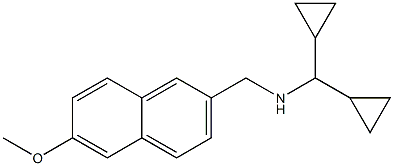 (dicyclopropylmethyl)[(6-methoxynaphthalen-2-yl)methyl]amine Struktur