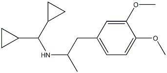 (dicyclopropylmethyl)[1-(3,4-dimethoxyphenyl)propan-2-yl]amine Struktur