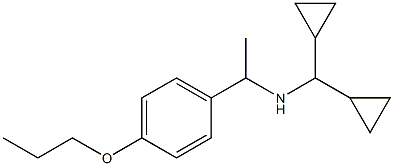 (dicyclopropylmethyl)[1-(4-propoxyphenyl)ethyl]amine Struktur