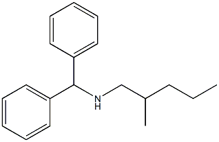 (diphenylmethyl)(2-methylpentyl)amine Struktur