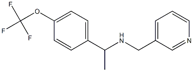 (pyridin-3-ylmethyl)({1-[4-(trifluoromethoxy)phenyl]ethyl})amine Struktur