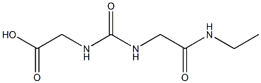 [({[2-(ethylamino)-2-oxoethyl]amino}carbonyl)amino]acetic acid Struktur