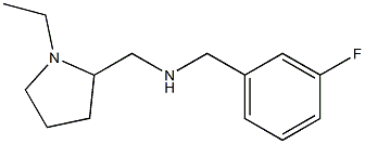 [(1-ethylpyrrolidin-2-yl)methyl][(3-fluorophenyl)methyl]amine Struktur