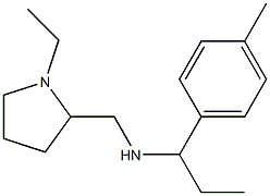 [(1-ethylpyrrolidin-2-yl)methyl][1-(4-methylphenyl)propyl]amine Struktur