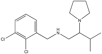 [(2,3-dichlorophenyl)methyl][3-methyl-2-(pyrrolidin-1-yl)butyl]amine Struktur