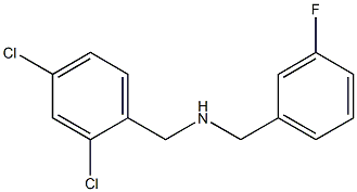 [(2,4-dichlorophenyl)methyl][(3-fluorophenyl)methyl]amine Struktur