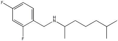 [(2,4-difluorophenyl)methyl](6-methylheptan-2-yl)amine Struktur