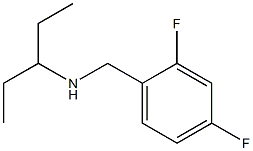 [(2,4-difluorophenyl)methyl](pentan-3-yl)amine Struktur