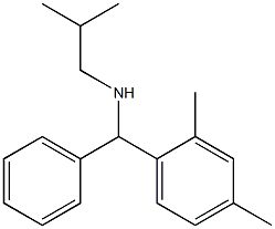 [(2,4-dimethylphenyl)(phenyl)methyl](2-methylpropyl)amine Struktur