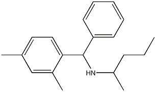 [(2,4-dimethylphenyl)(phenyl)methyl](pentan-2-yl)amine Struktur