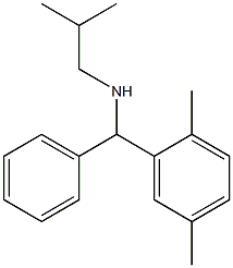 [(2,5-dimethylphenyl)(phenyl)methyl](2-methylpropyl)amine Struktur