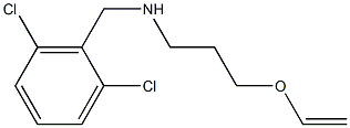 [(2,6-dichlorophenyl)methyl][3-(ethenyloxy)propyl]amine Struktur